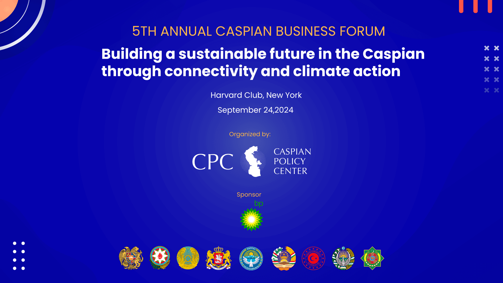 5th Caspian Business Forum: Building a sustainable future in the Caspian through connectivity and climate action