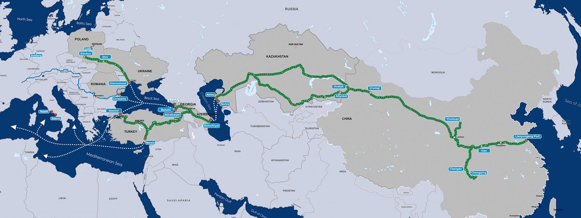 Tracking Trans Continental Connections: China Inaugurates a New Transcontinental Freight Train Route Through the Caspian Region