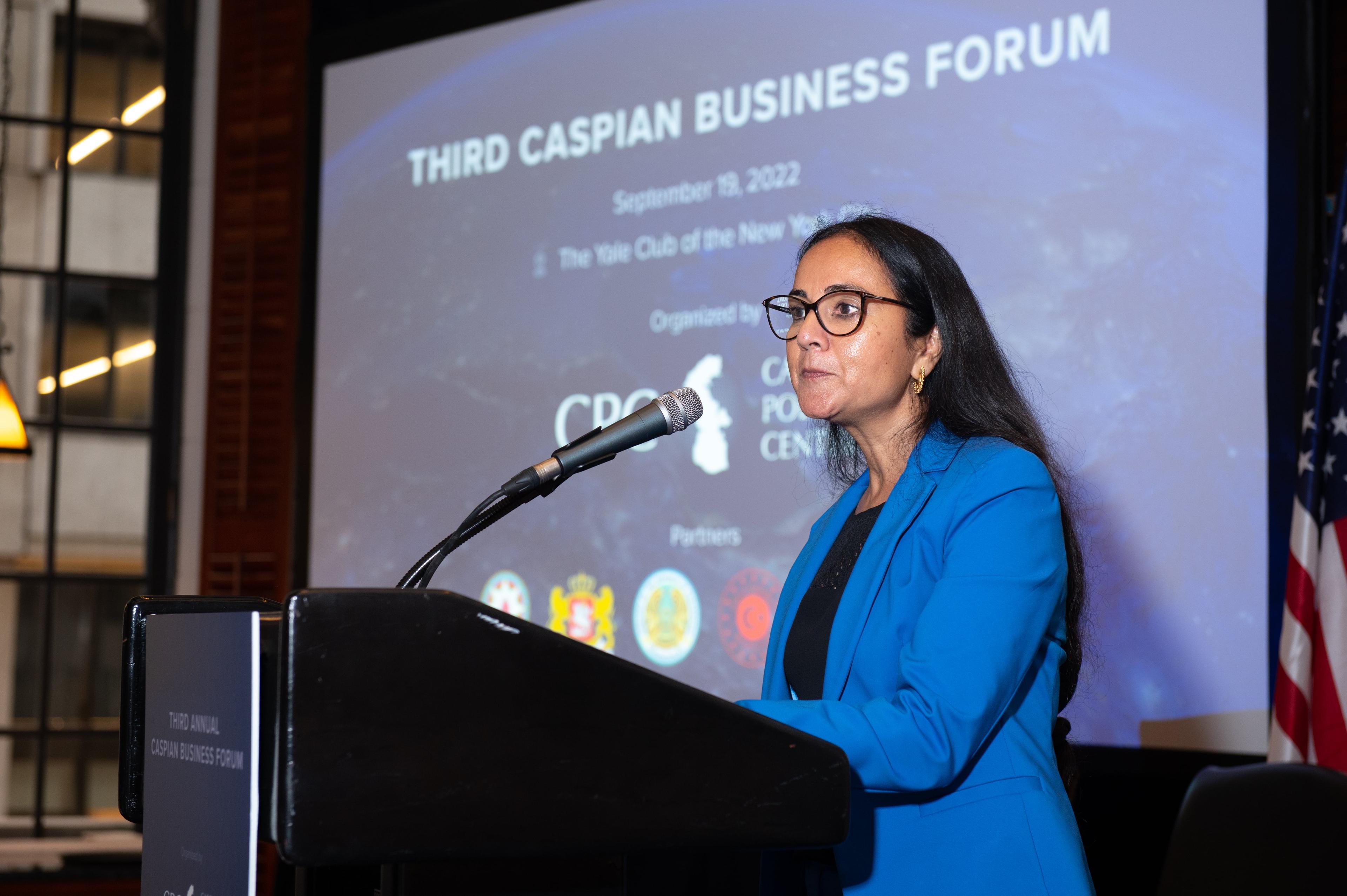 Deputy Assistant Administrator Anjali Kaur Speaks on Investment Potential in the Caspian Region